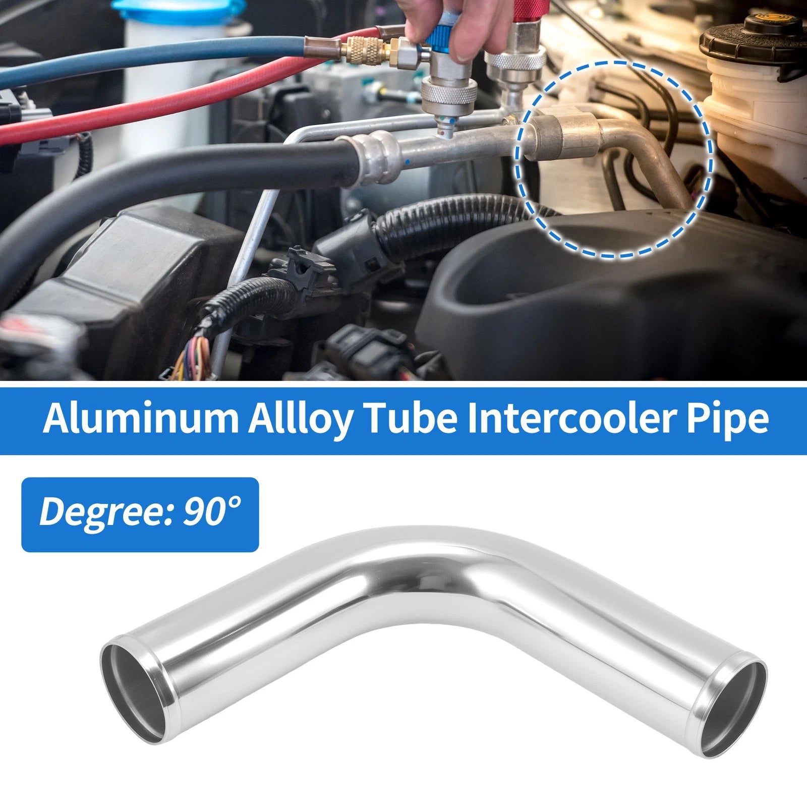 2.76" OD 90° Intercooler Pipe for
