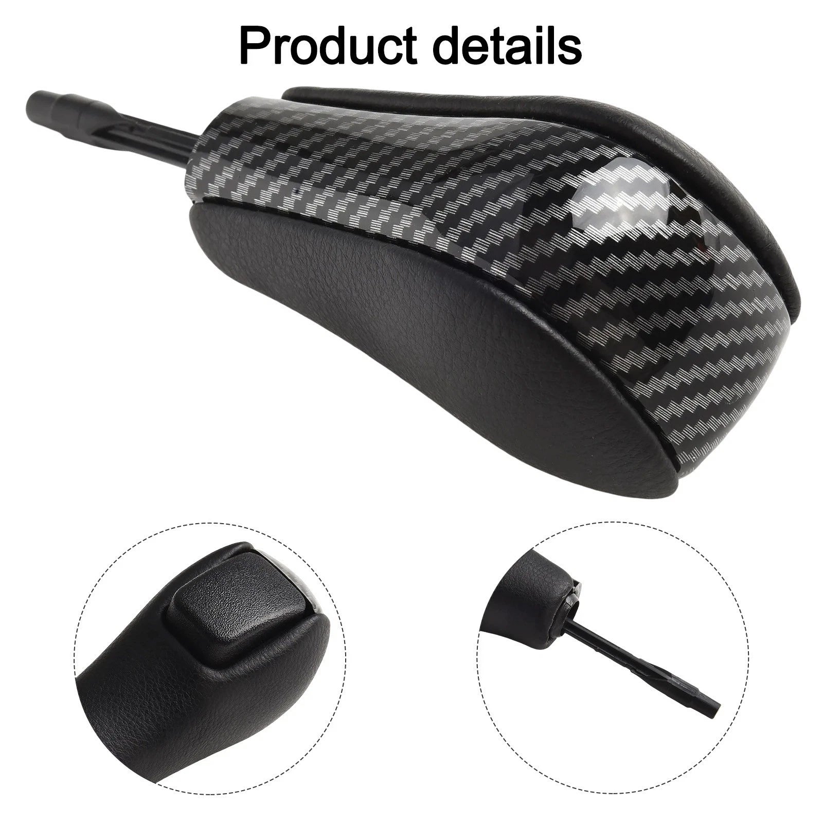 Leather Automatic Gear Shift Knob for BMW E81 E82 E87 E90 E91 (2006–2013)