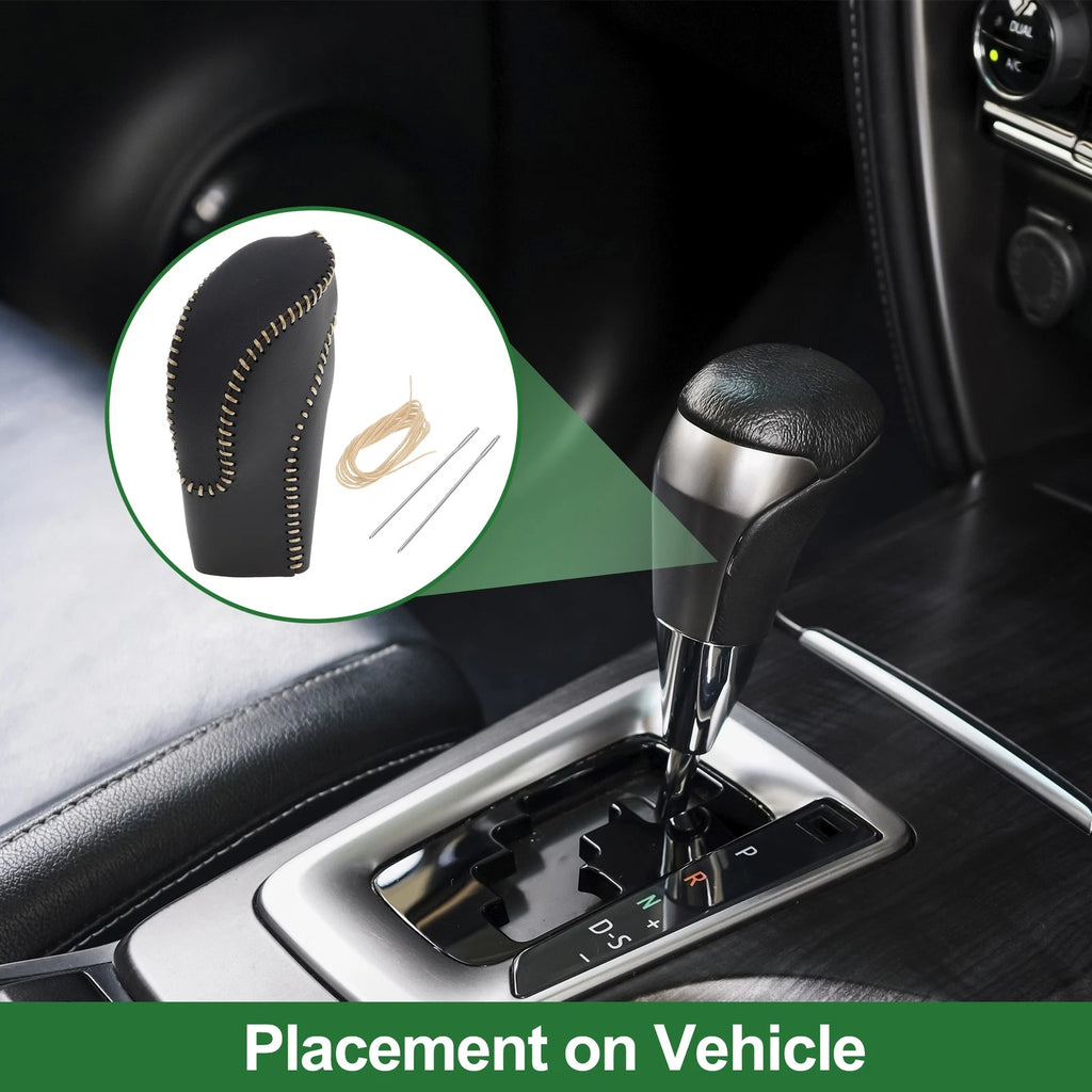 Gear Shift Knob Cover Replacement for Subaru Forester 2018–2023 Faux Leather