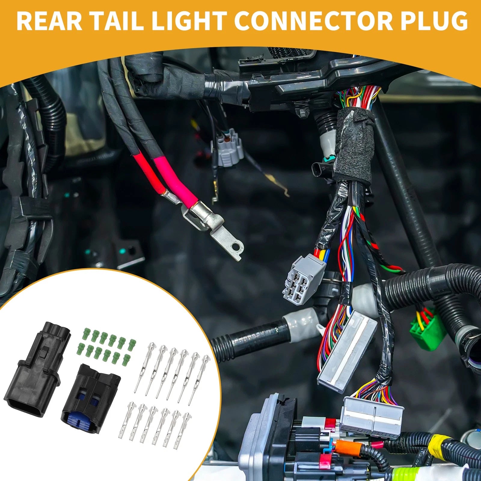 Tail Light Connector Plug 6 Pin Replacement for Hyundai (2007–2020)