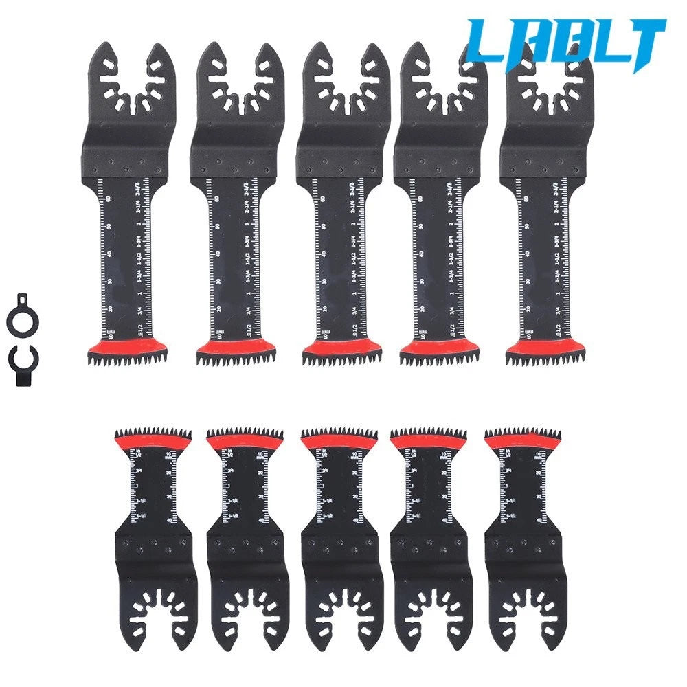 Set of 5 Saw Blades for Oscillating Tool (1-1/2", 2-11/16")