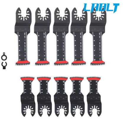 Set of 5 Saw Blades for Oscillating Tool (1-1/2", 2-11/16")