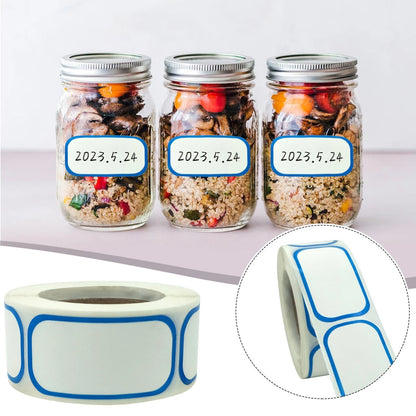 Set of 4 Roll Stickers for Kitchen Canisters and Toy Bins