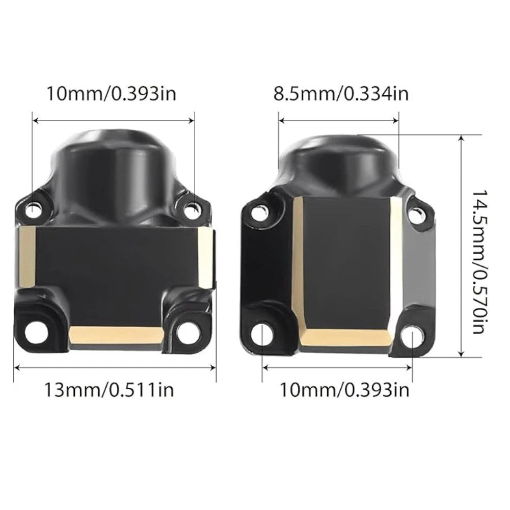 Brass Weight Block for RC Crawler (14.5 x 13 mm)