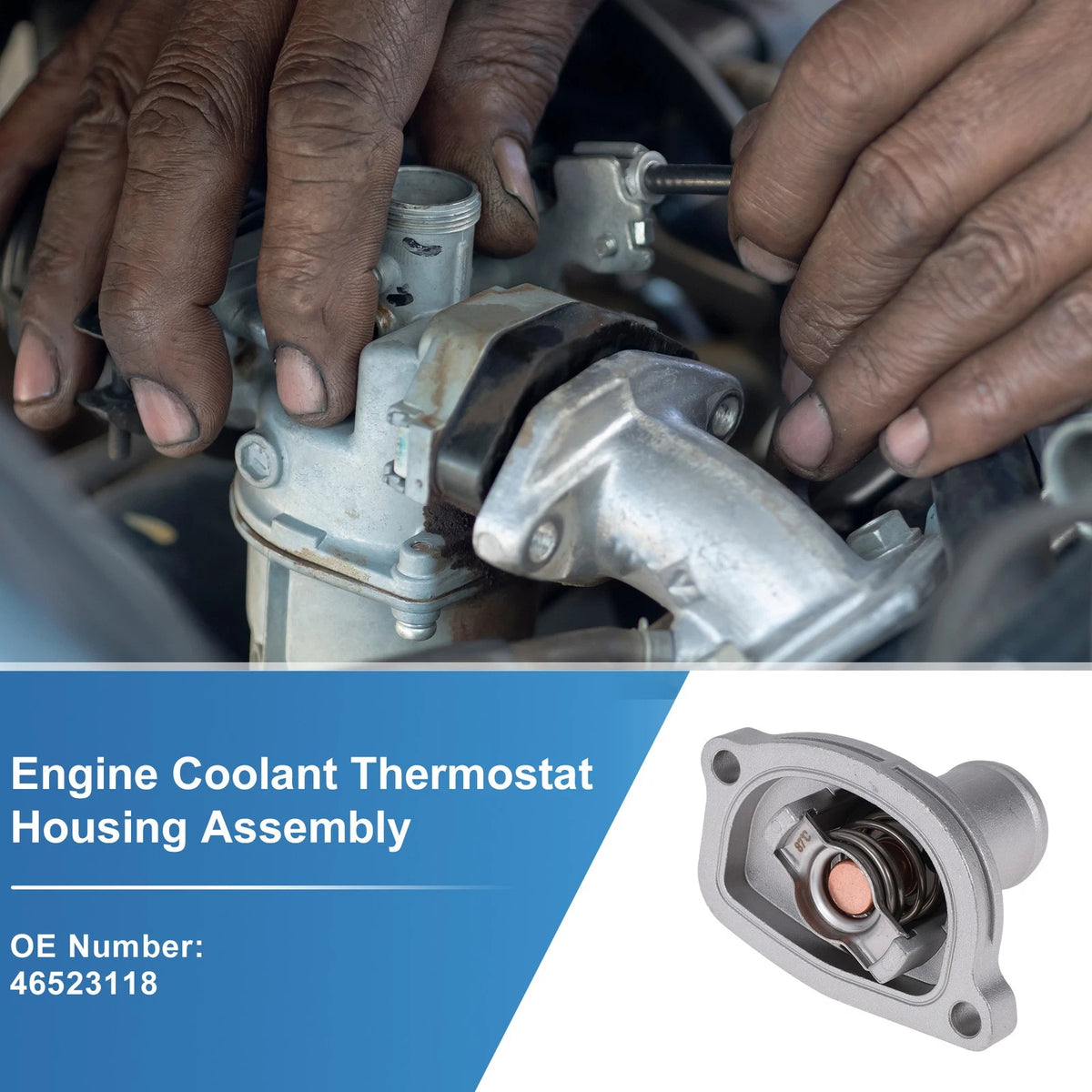 Engine Coolant Thermostat Housing Assembly No. 46523118 for Fiat Albea (2000–2012)