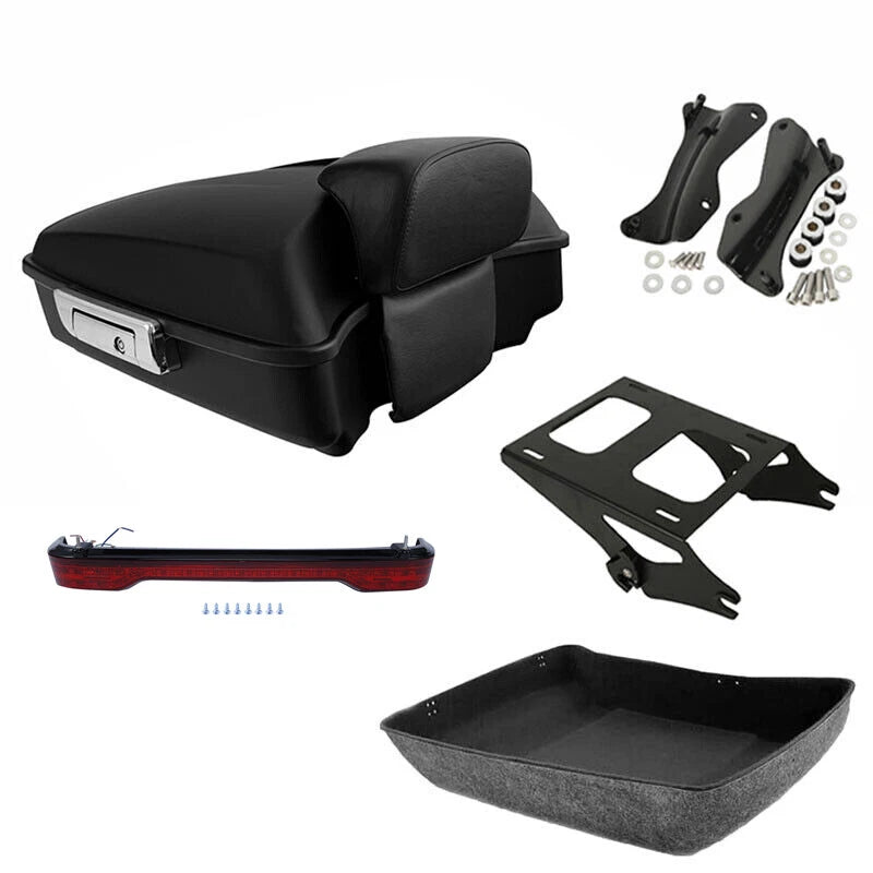 Backrest Mount Rack Docking Light for Harley Touring Road Glide (2014–2026)