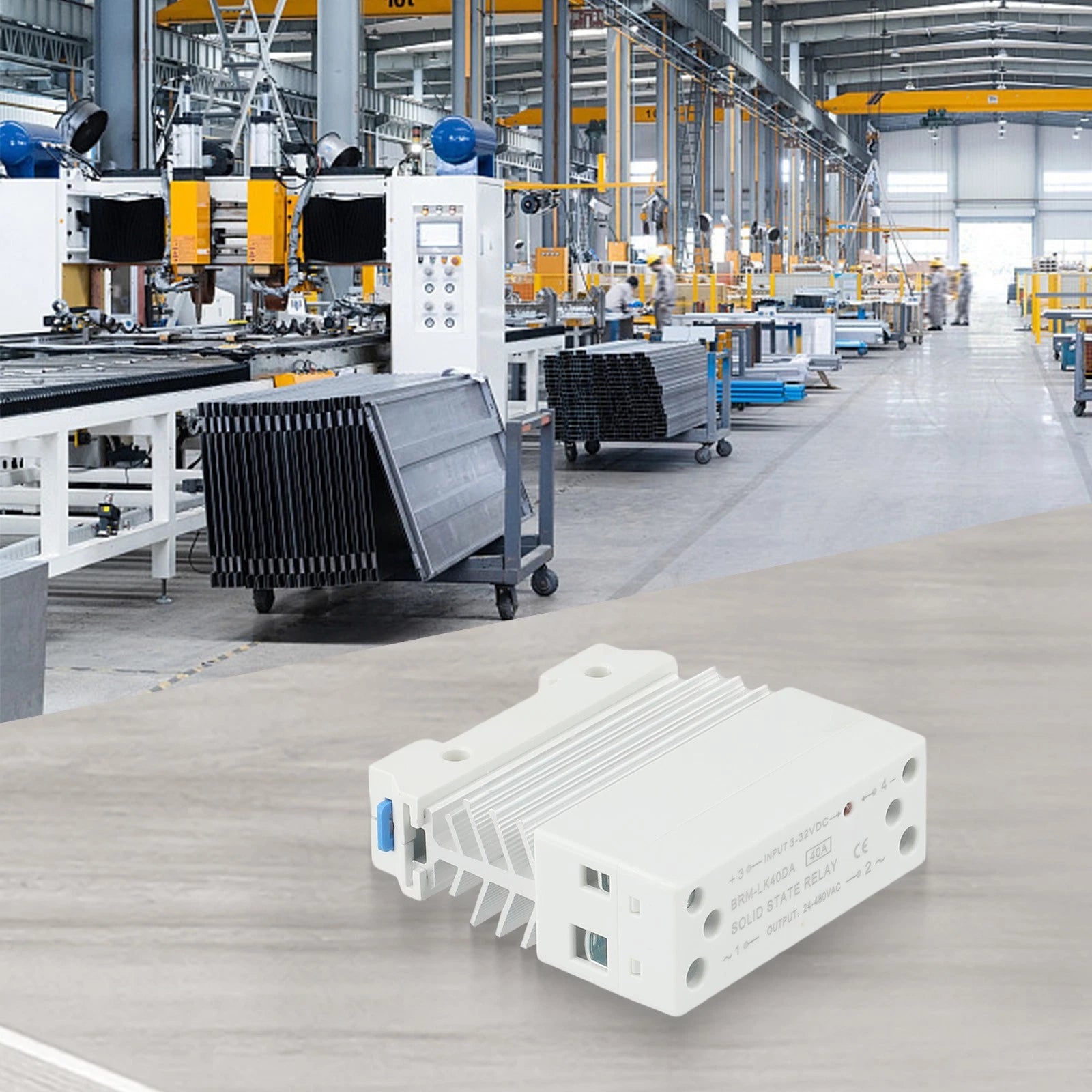 Integrated Rail Solid State Relay Module 40A DC Control AC (2010–2023)