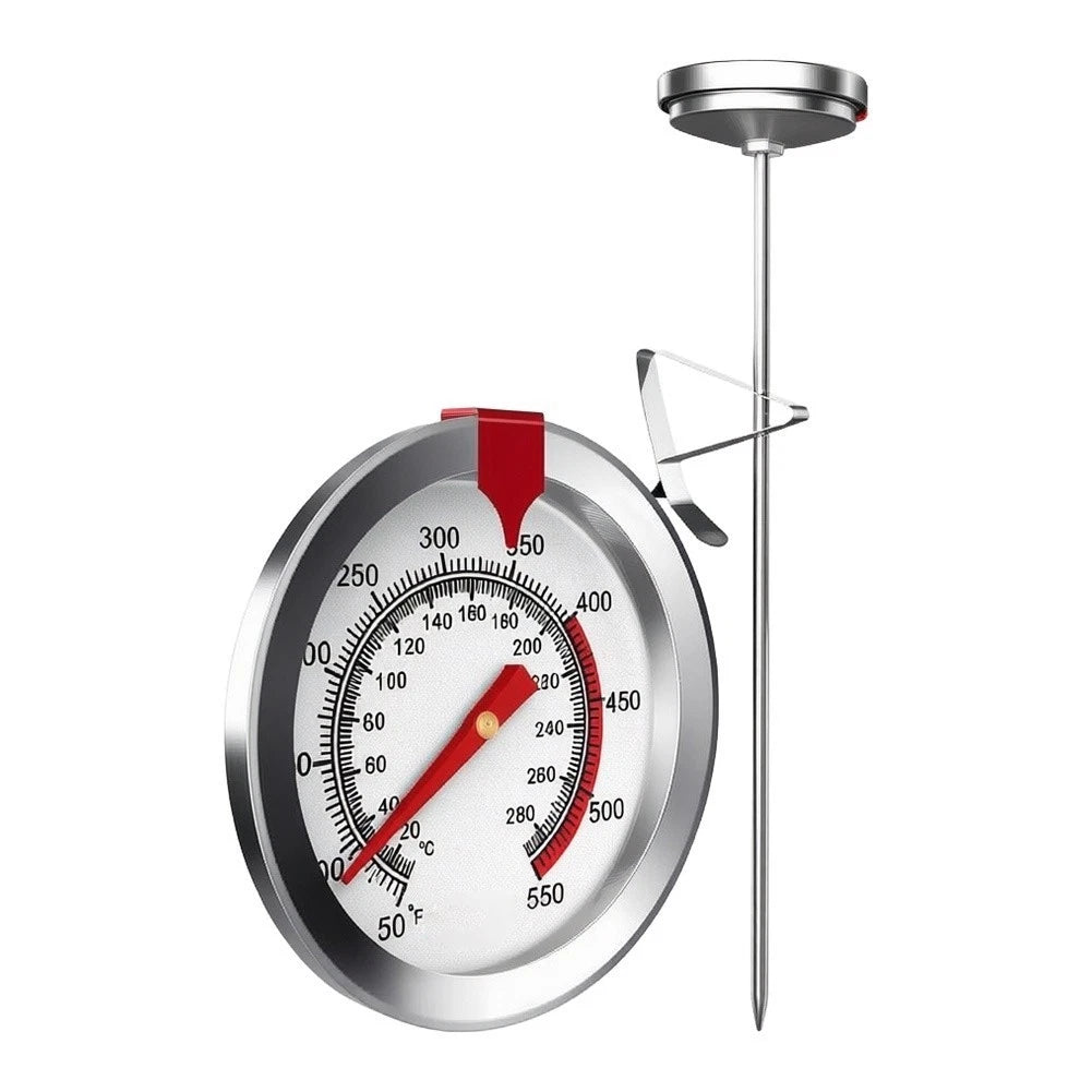 Stainless Steel Cooking Thermometer with Clip for Deep Frying Baking