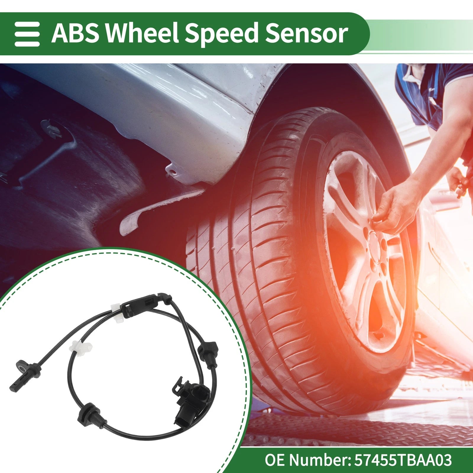 ABS Wheel Speed Sensor Left Front Replacement for Honda Civic (2016–2020)