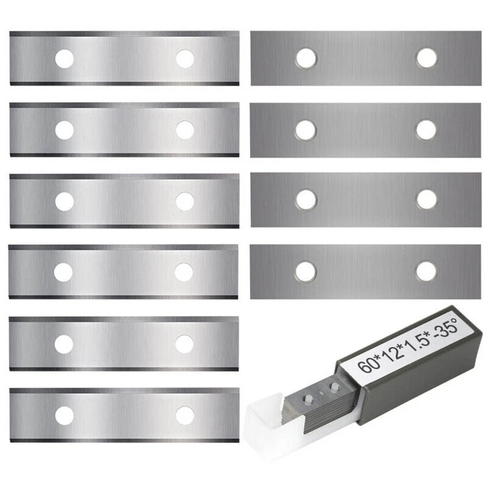 Pack of 10 Square Carbide Blades for Woodworking