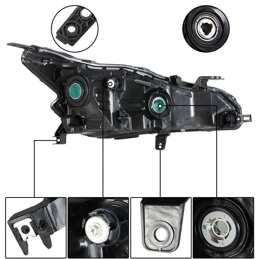Headlight Assembly for Nissan Altima (2019–2020) Halogen Driver Side