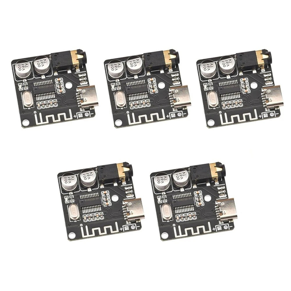 5pcs MP3 Decoder Board Module Wireless Audio Receiver with 3.5mm Jack