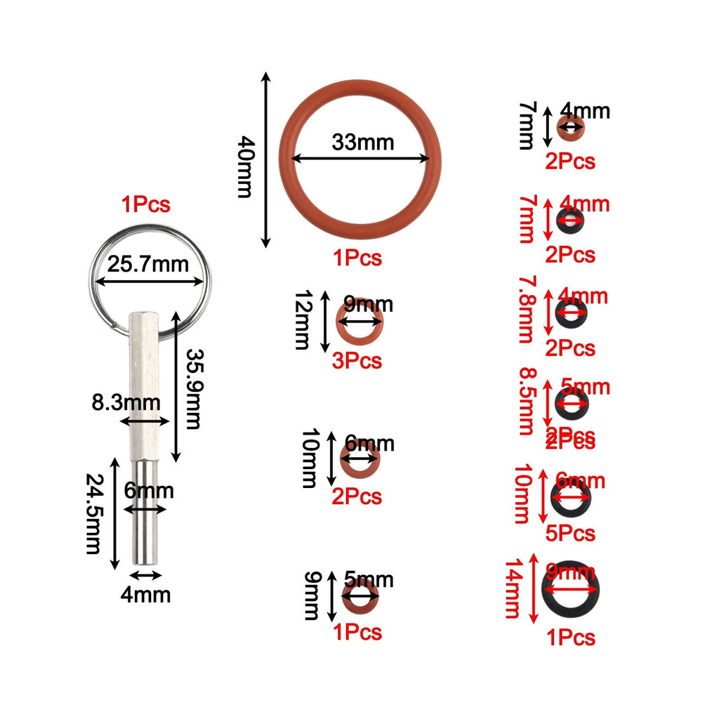 22 PCS Silicone O Ring Kit for Coffee Machines