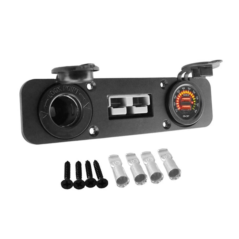 50 Amp Anderson Plug for Universal Applications (USB 3.0, Flush Mount)