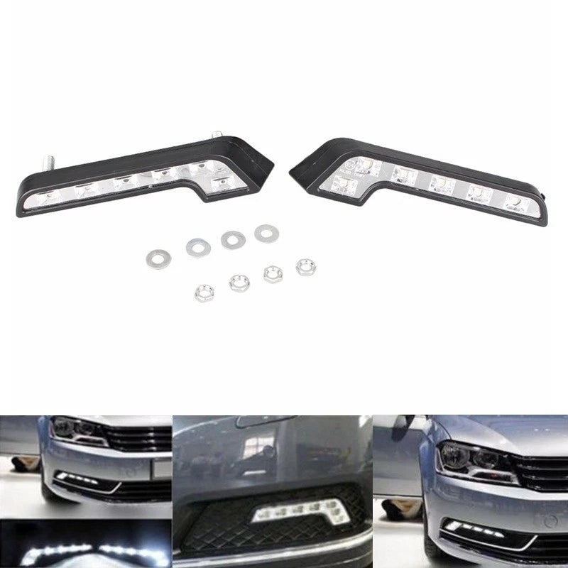 2X 6-LED Daytime Running Lights for Universal Fit (2010–2023)
