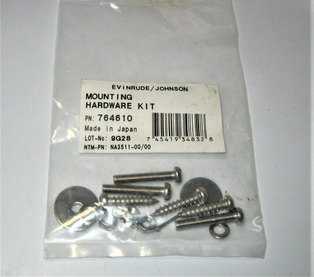 OMC 764610 Concealed Side Control Mounting Hardware Kit for Evinrude Johnson (OEM)