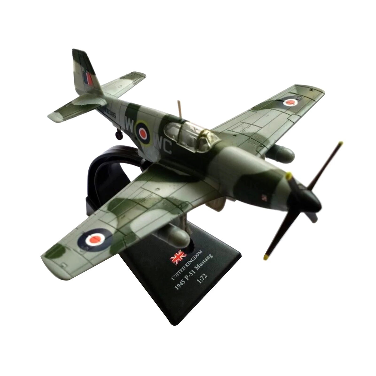 1/72 Scale Diecast P-51 Mustang Model for WWII UK (1940–1945)