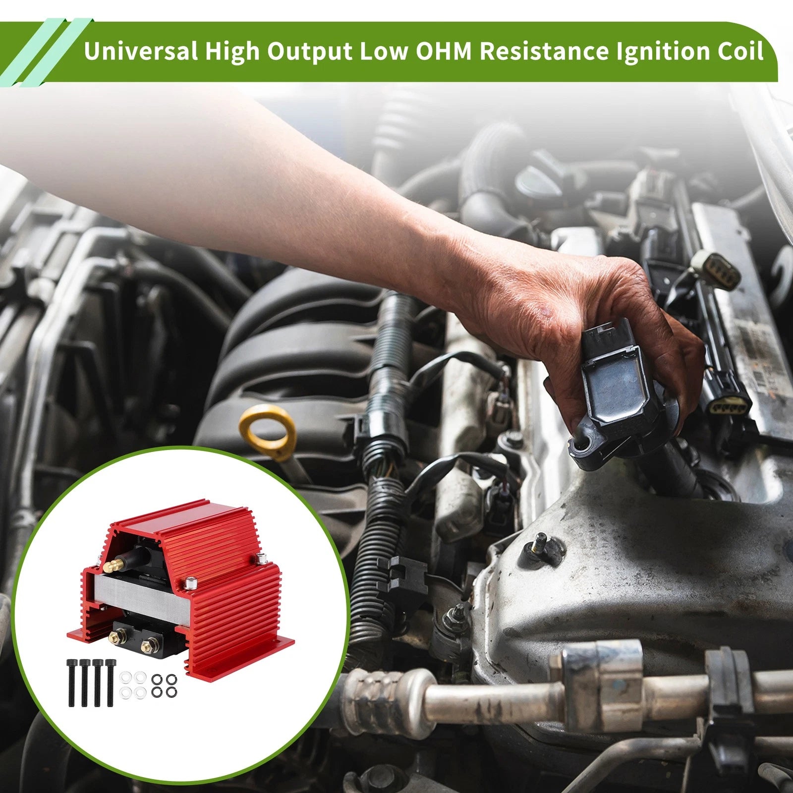High Output Ignition Coil Replacement for V8 for Chevy for Ford for Pontiac (2000–2005)