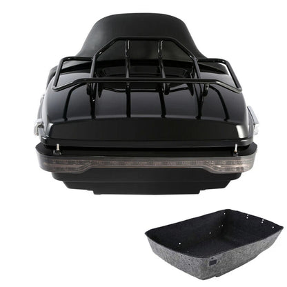 LED Trunk Backrest Pad Rack for Harley Road Glide (2014–2026)