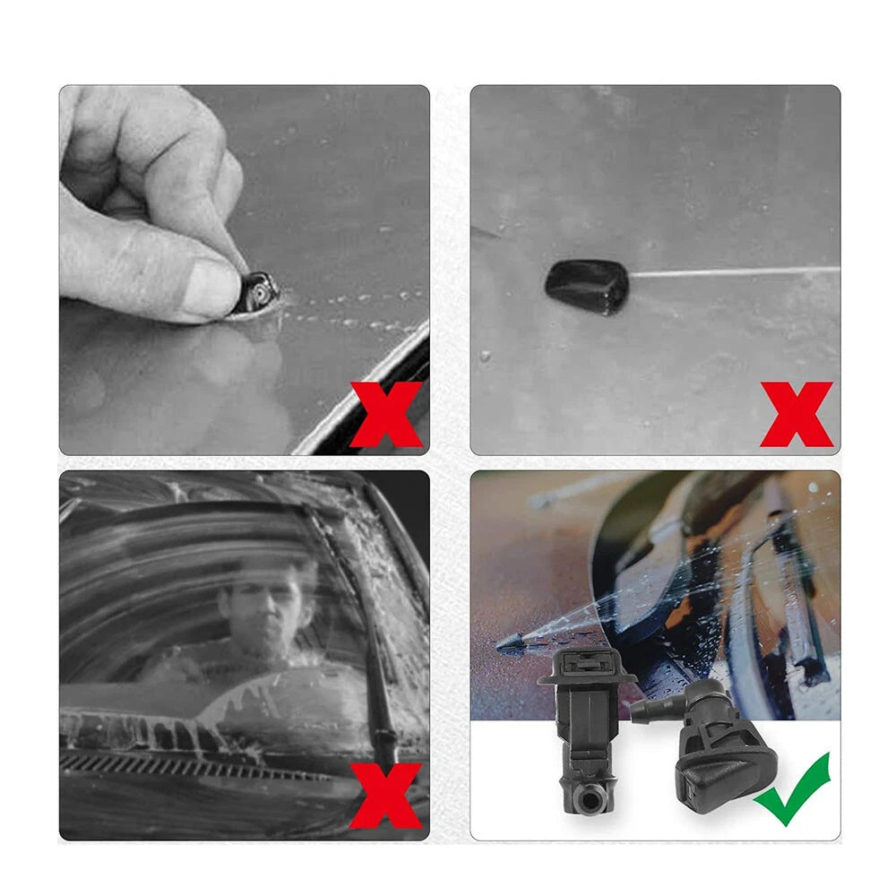 Front Windshield Wiper Washer Nozzle for Jeep Wrangler JK (2013–2017) 55156728AB