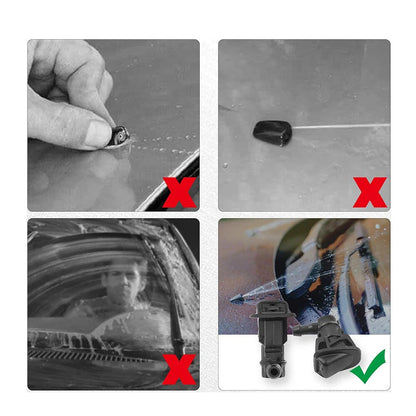 Front Windshield Wiper Washer Nozzle for Jeep Wrangler JK (2013–2017) 55156728AB