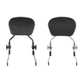 Chrome/Black Adjustable Backrest Sissy Bar for Harley Road Glide (2009–2025)