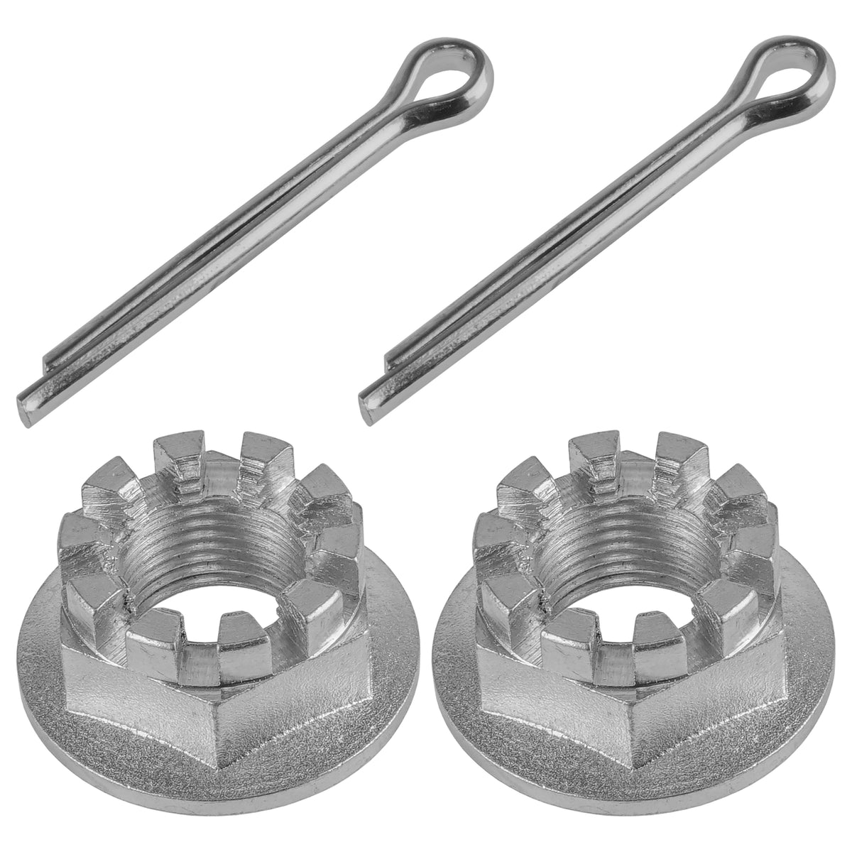 Front Axle Nut with Cotter Pin for Honda Rancher 350 TRX350TE TM (2000–2006)