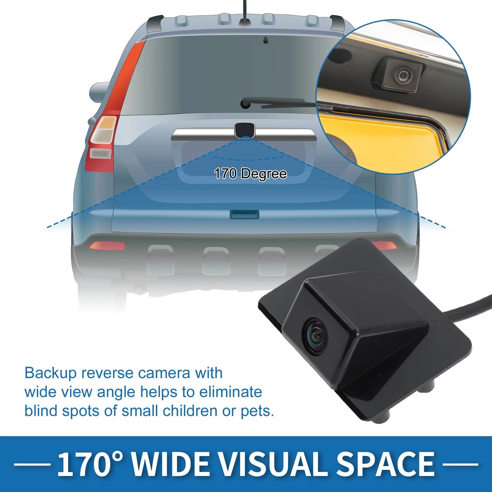 Rear View Camera Replacement for Chevy Tahoe Suburban 1500 2500 2009-2014