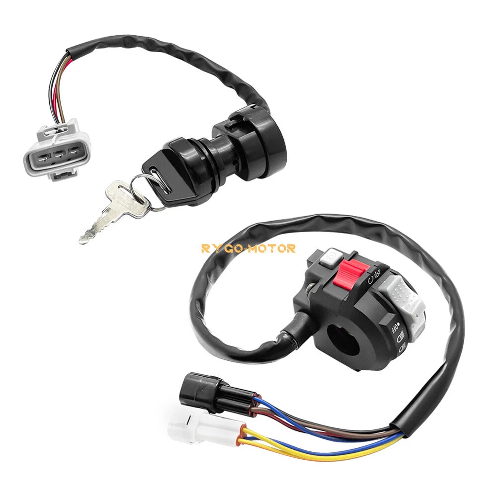 Start Stop Switch & Ignition Key Switch for Yamaha Kodiak 450 (2018–2023)