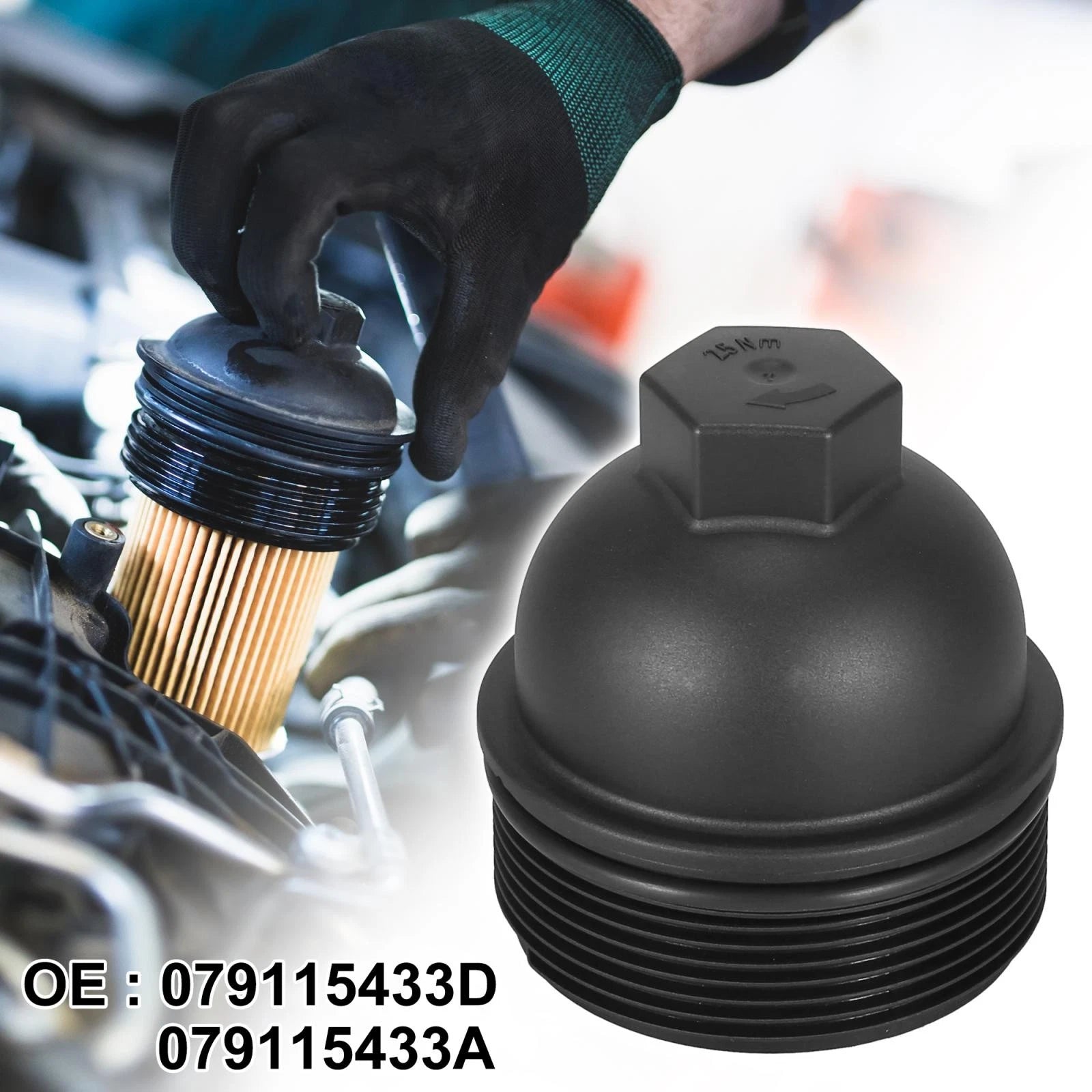Oil Filter Cap Assembly Housing Replacement for Audi A6 A8 Quattro (2010–2018)