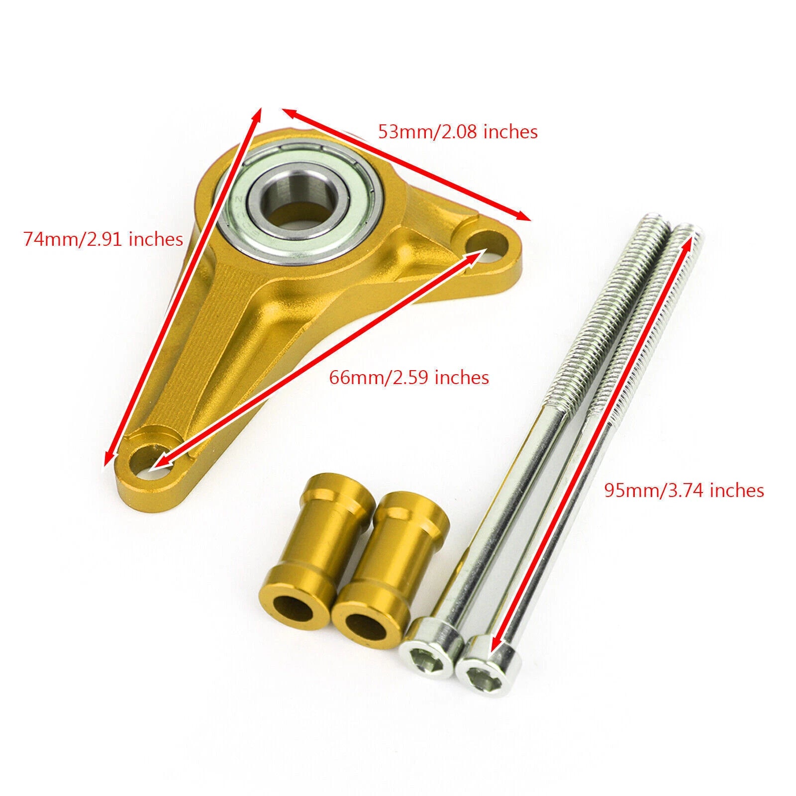 Aluminum Gold Shifting Gear Stabilizer for Honda MSX125/SF Grom 125 (2013–2019) T9