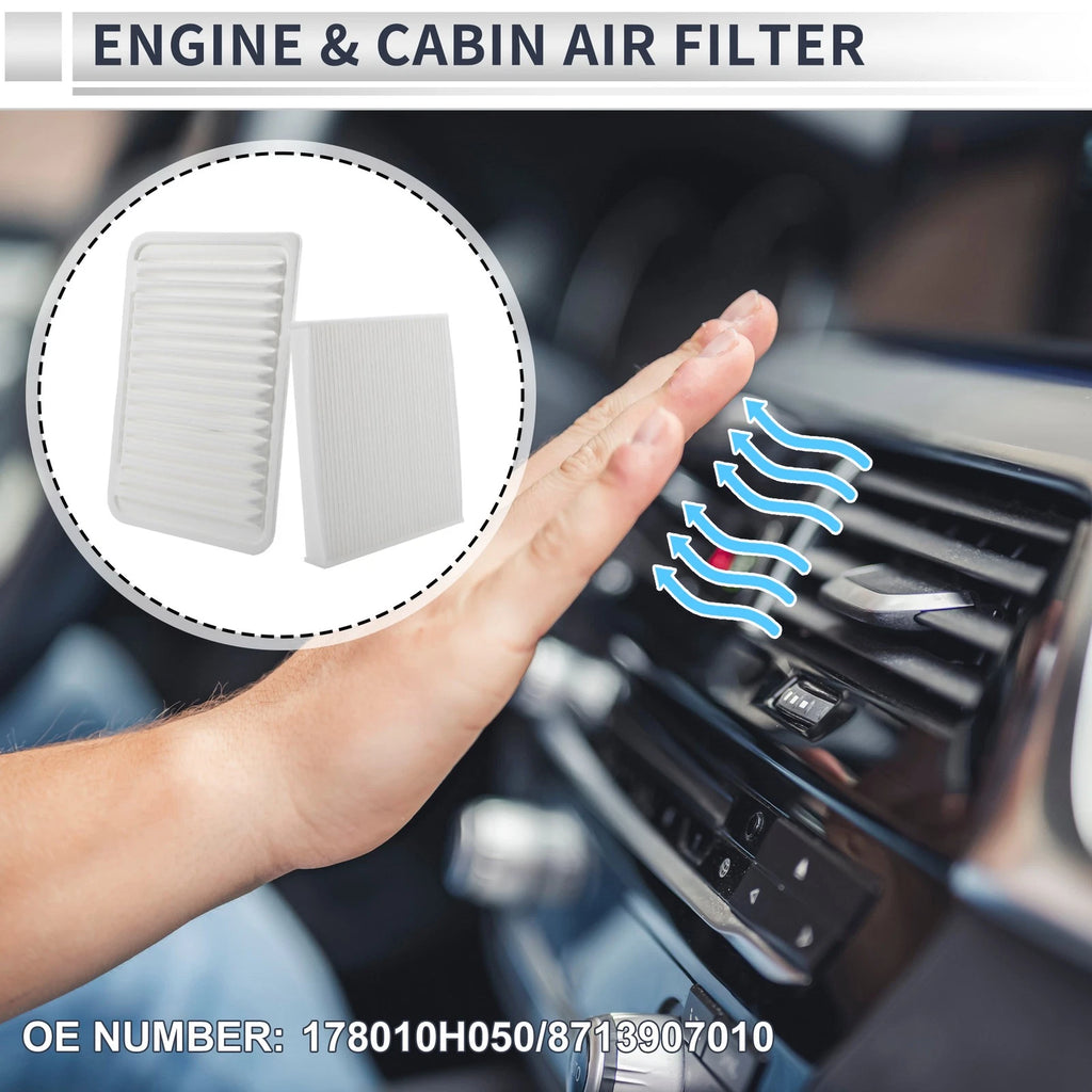 Engine and Cabin Air Filter Combo Replacement for Toyota Camry (2007–2017)