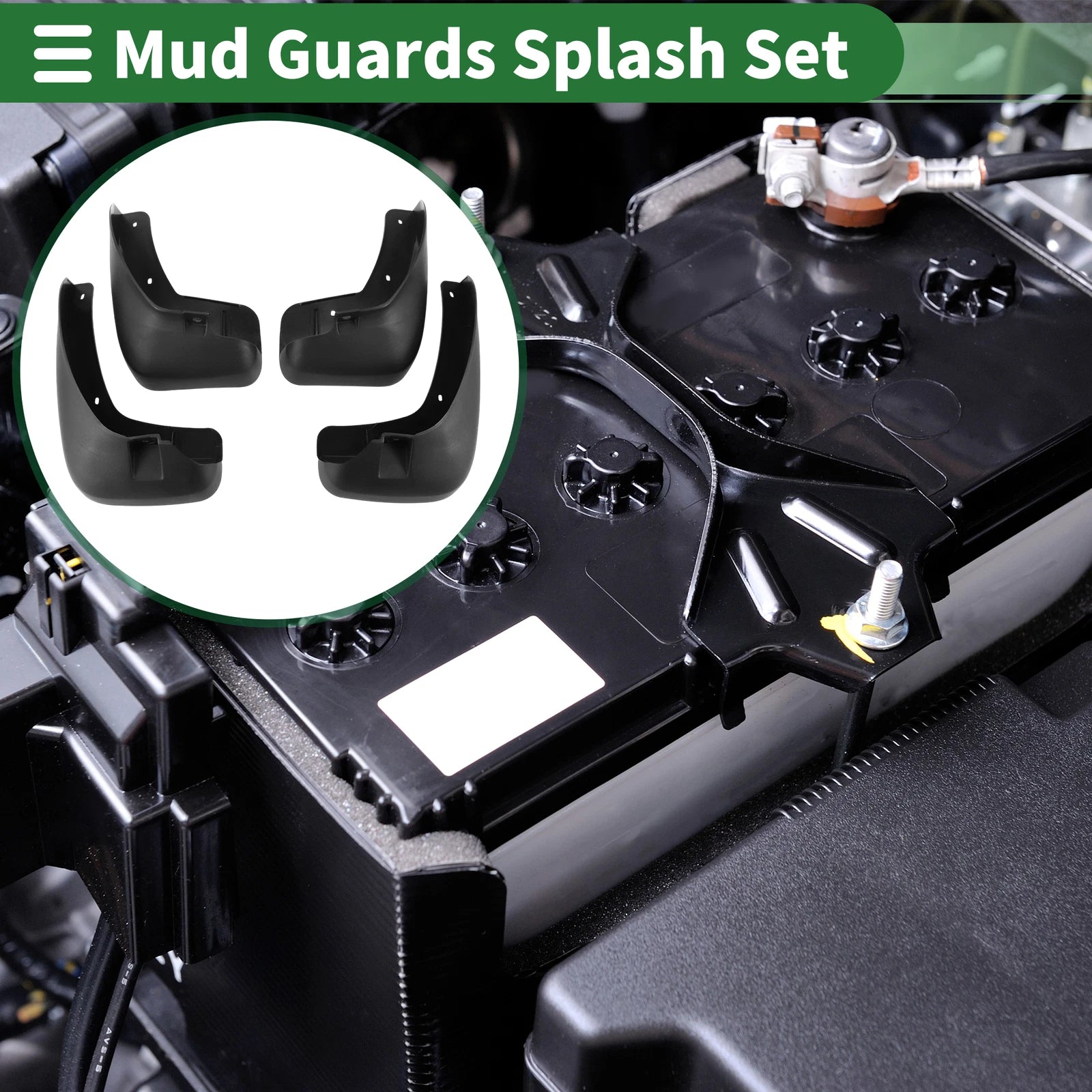 Mud Flaps Splash Guards for Chevrolet Captiva (2009–2019) W/ Mounts