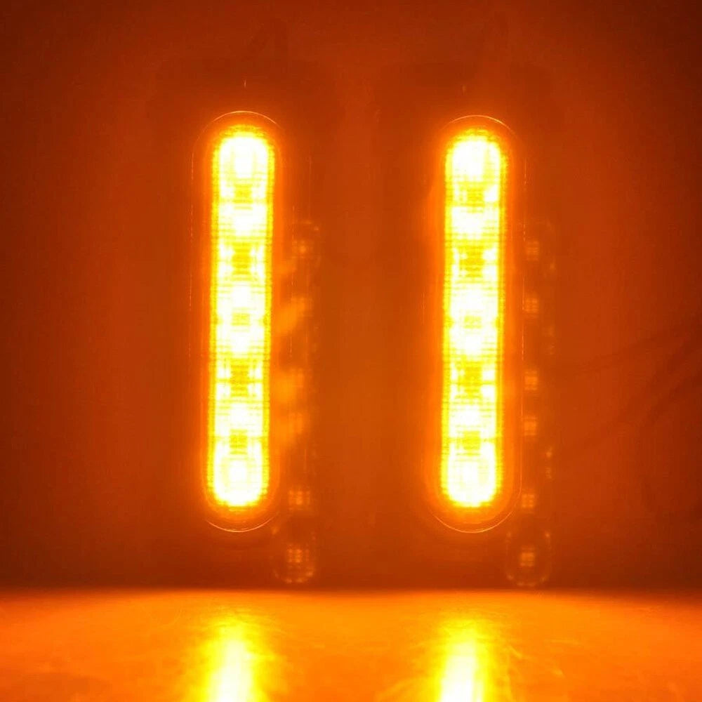 1.25 " Highway Crash Bar Engine Guard Driving Light Turn Signal Light Lamp Kit