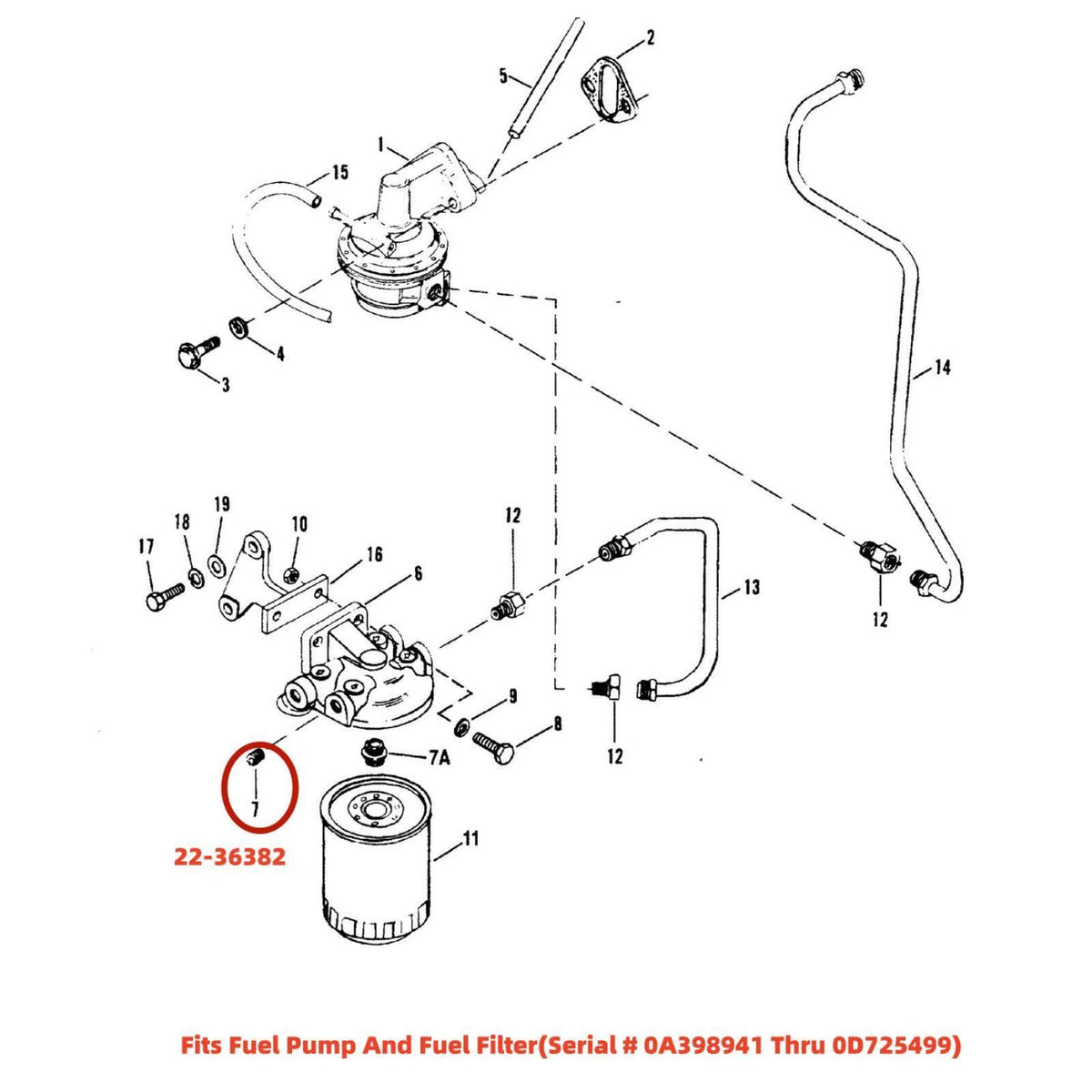 Mercury Marine Mercruiser New Plug Fitting 19-35167 22-36382