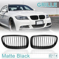 Front Kidney Grill Grille Replacement for BMW E90 E91 325i 328i 335i Matte Black (2005–2013)