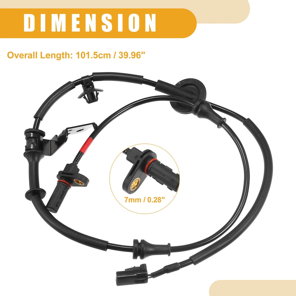 ABS Wheel Speed Sensor Rear Right Replacement for Hyundai Elantra (2011–2015)