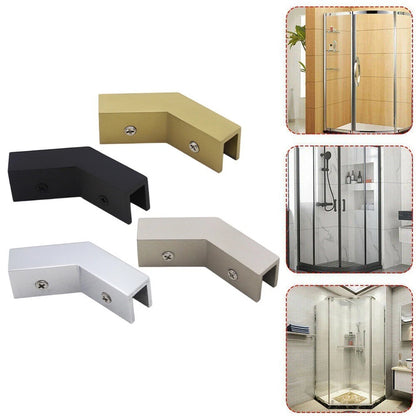 Brass Shower Glass Bracket for Wall Mounted Installations (8-12mm)