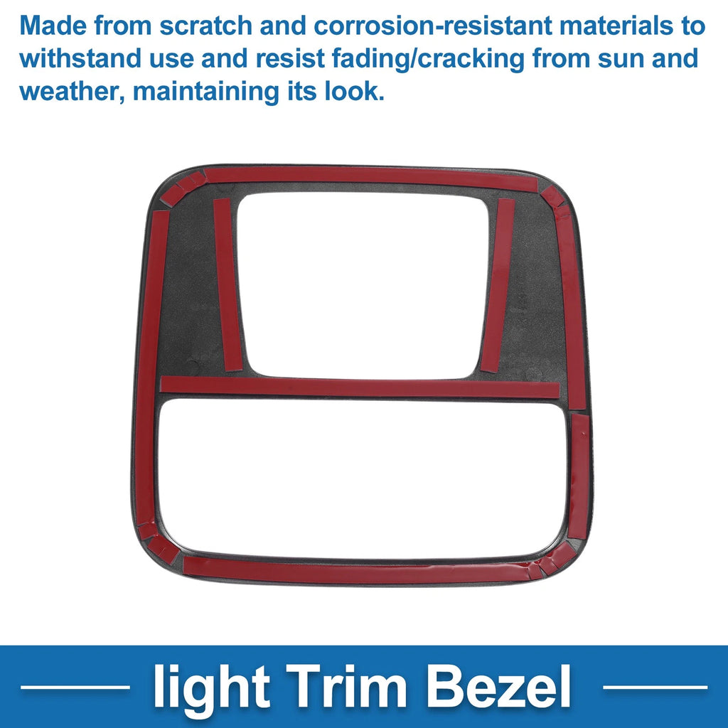 Front Row Light Trim Bezel for Honda N-BOX (2023) Silver Tone