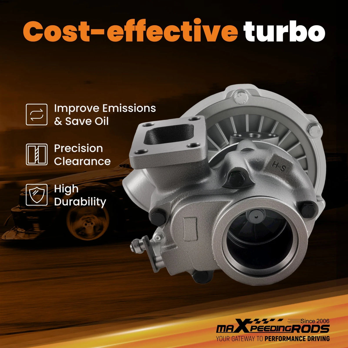T04E T3 Turbo Compressor Kit for 400+HP (Billet, .63 AR, BOV, Oil Line)