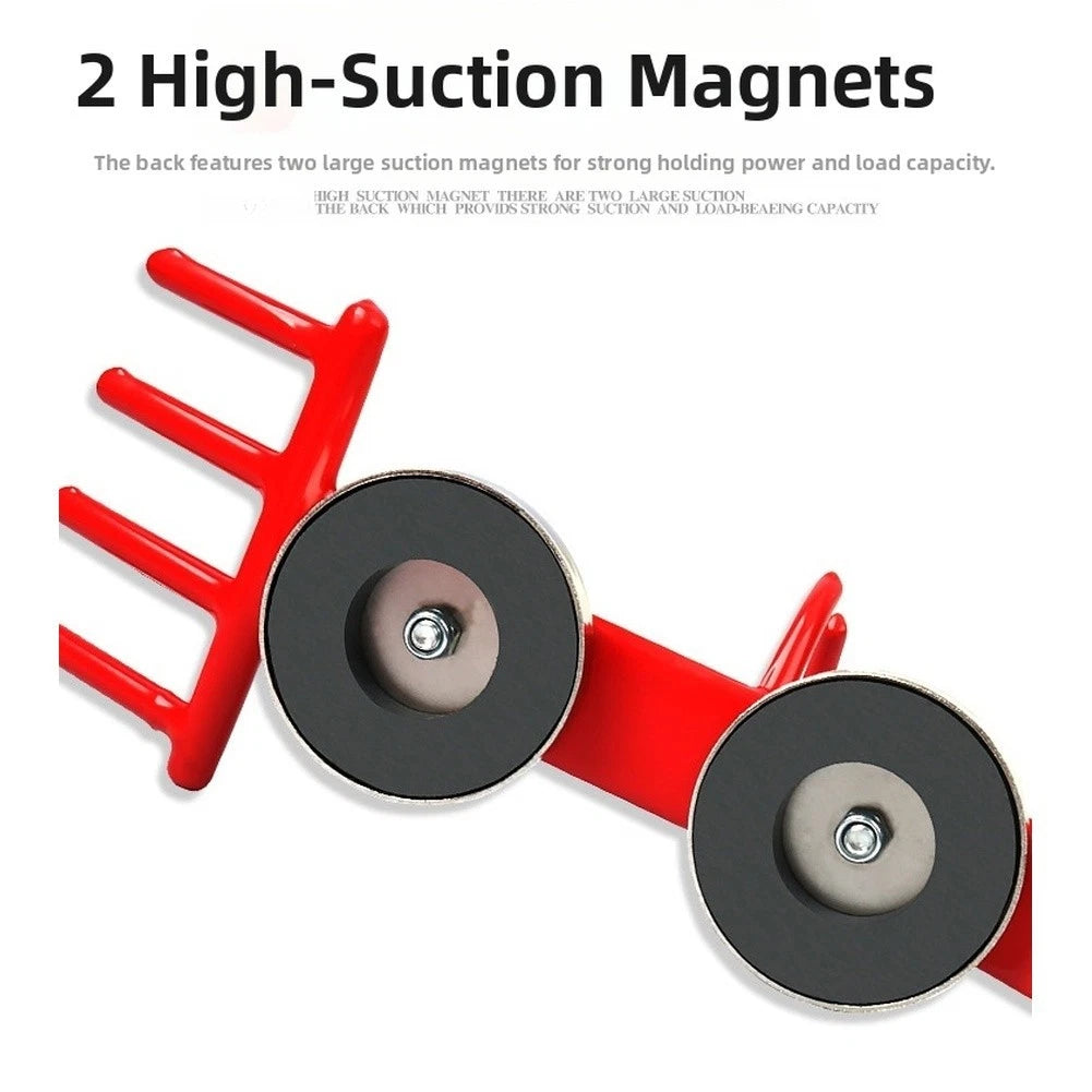 Magnetic Hanger Rack for Air Impact Wrench Tool Storage with Hooks