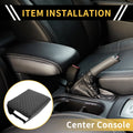 Console Lid Armrest Cover for Ford (Microfiber Leather, Black)