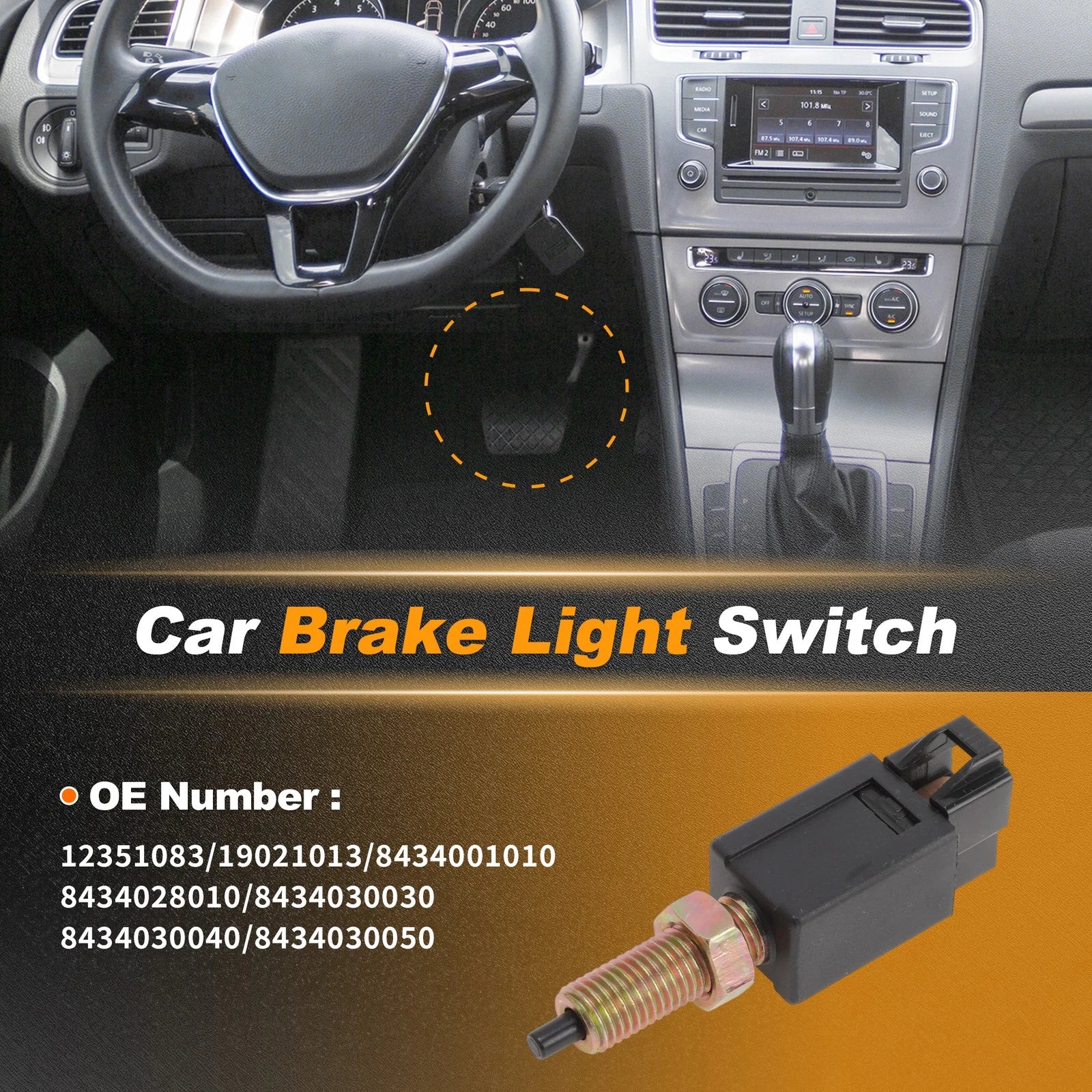 Brake Light Switch Replacement for Chevrolet Nova (1985–1988)