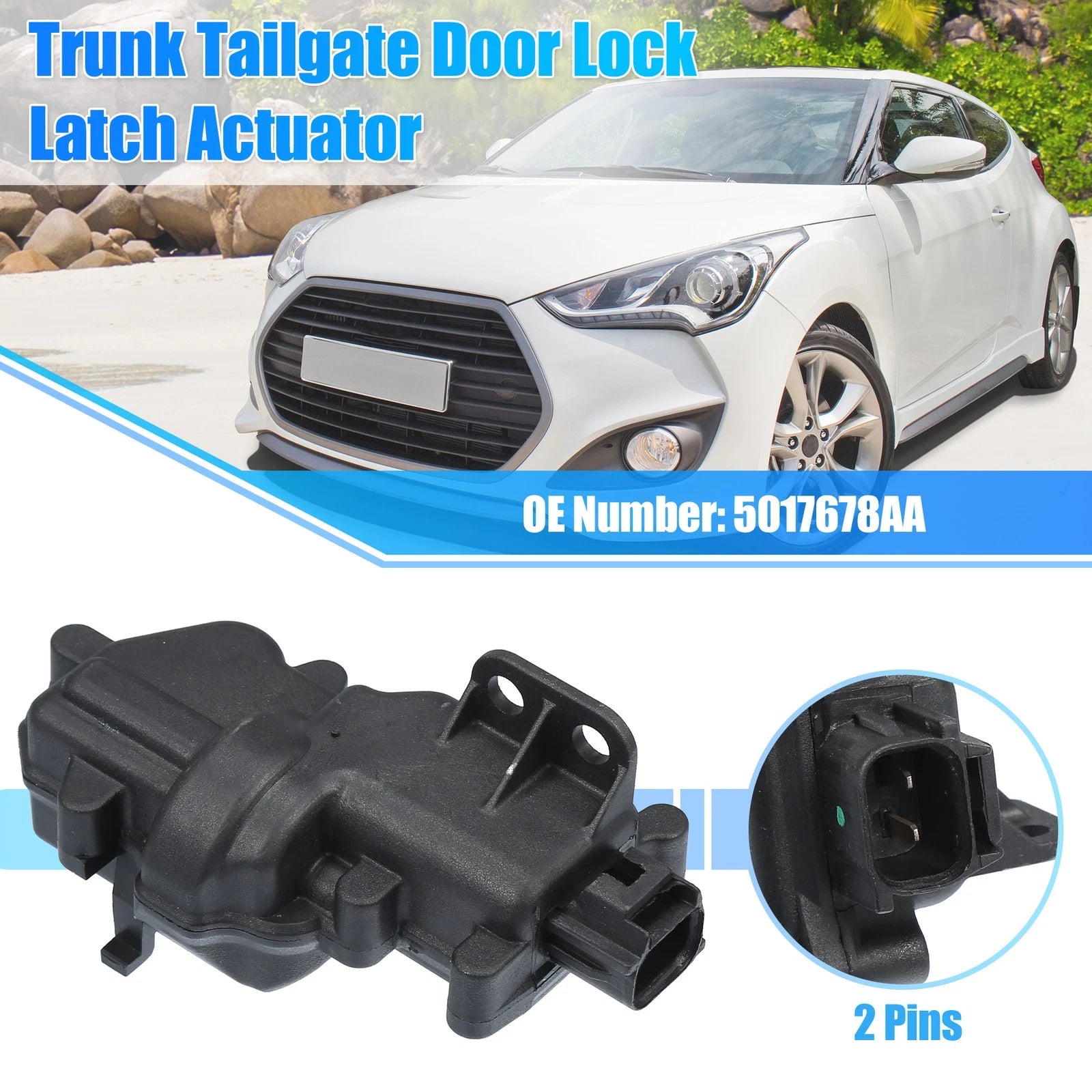 Tailgate Trunk Latch Lock Actuator Replacement for Dodge Grand Caravan (2001–2007)