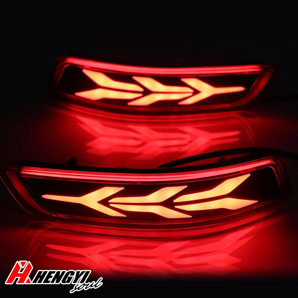 LED Rear Bumper Turn Signal Stop Brake Lights for Lexus GS350 ES350 (2013–2018)