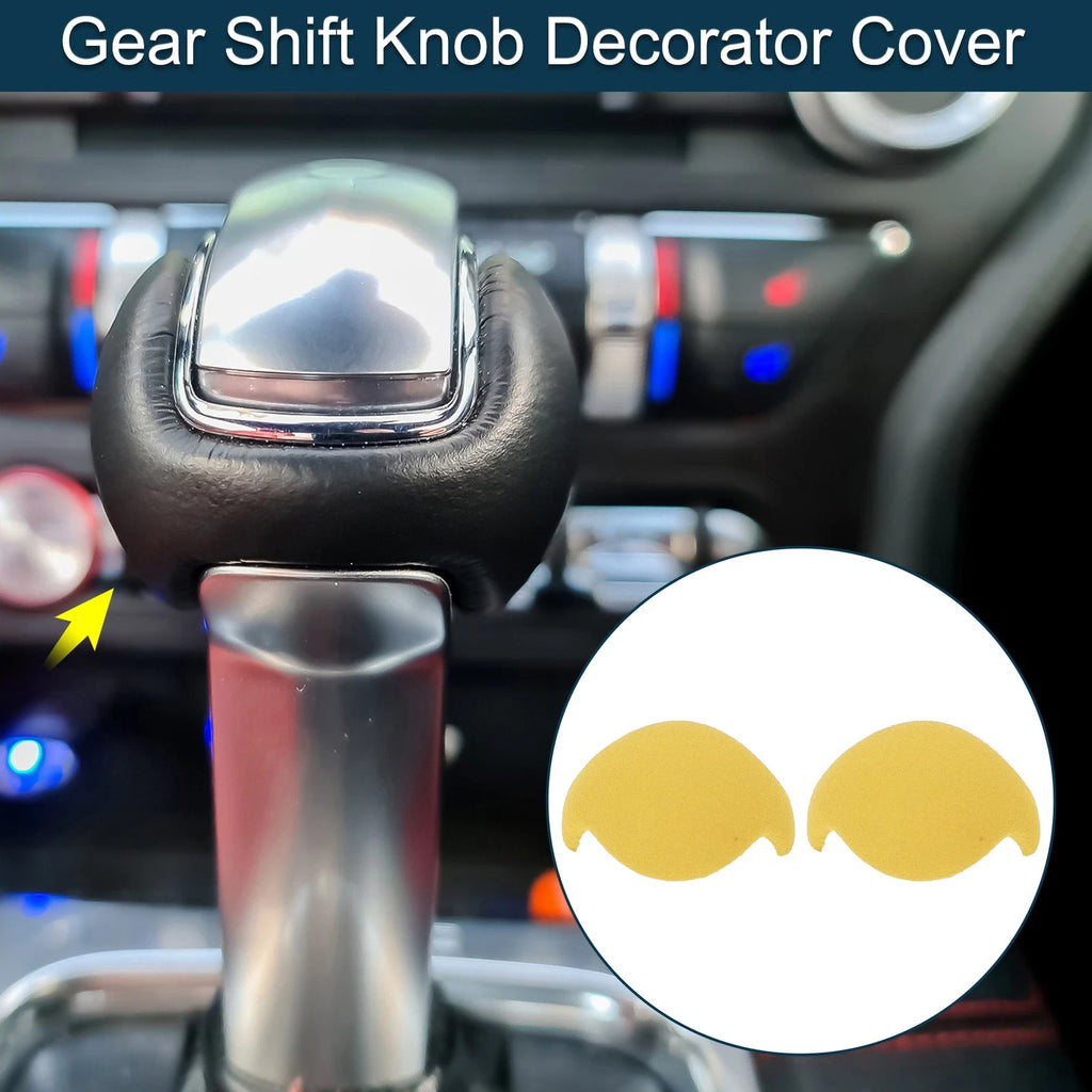 Gear Shift Knob Cover for Ford Mustang (2015–2021) Yellow Console Decor