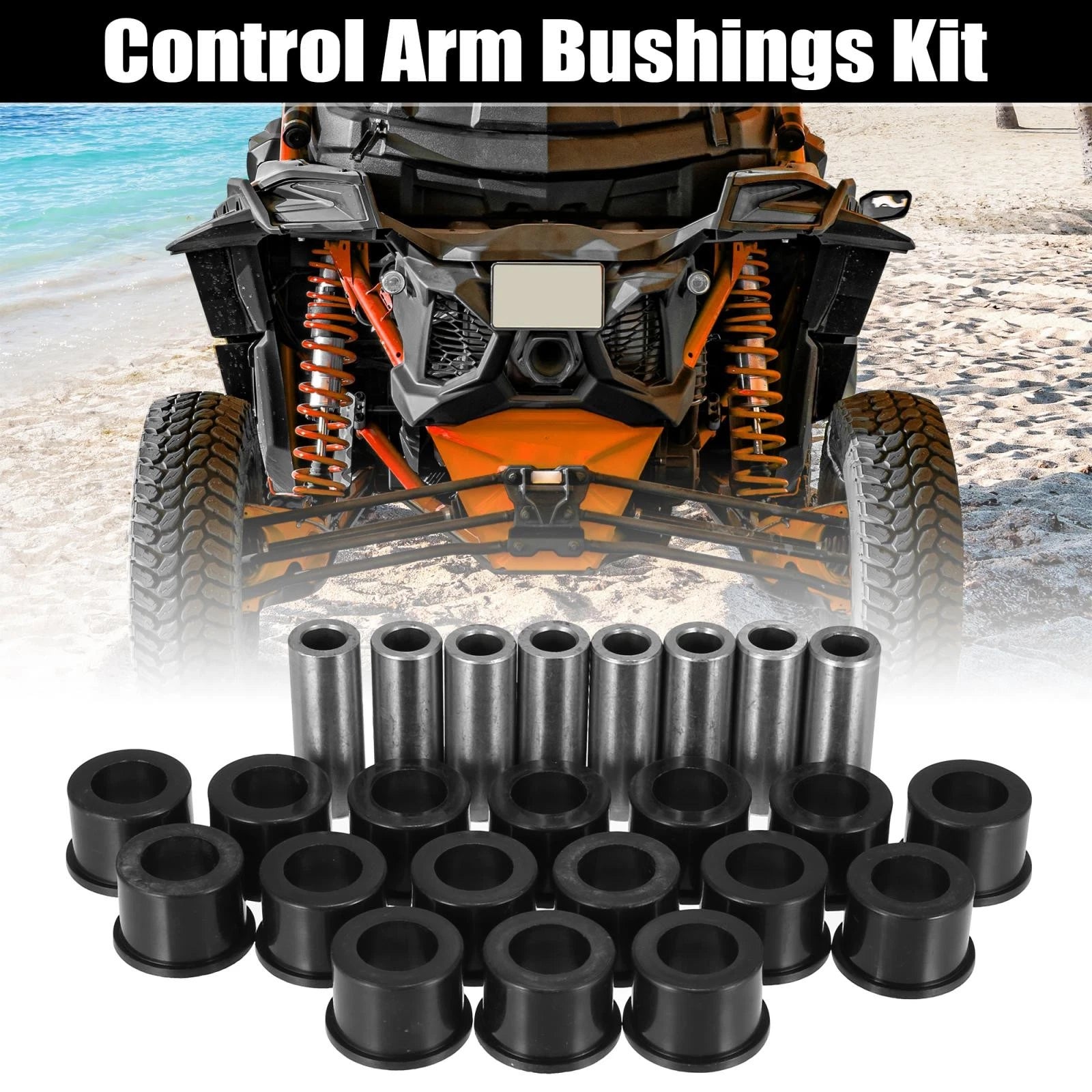 Front Upper and Lower Control Arm Bushing Kit for Honda Foreman 450 (1998–2004)