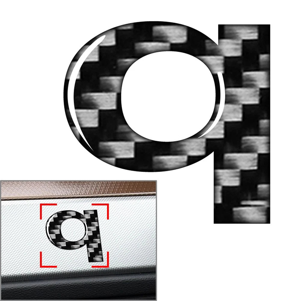 Lowercase Alphabet Letter Decals for Car Badges (Universal Fit)