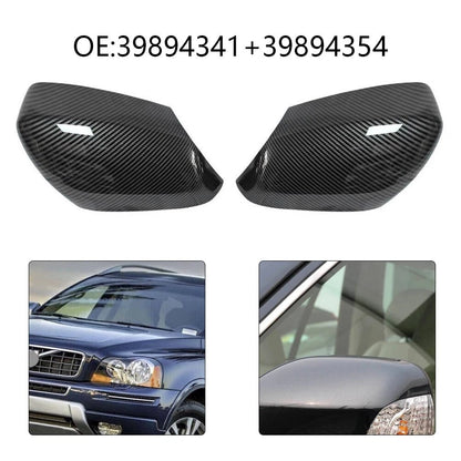 2X Mirror Cap Set for Volvo XC70 XC90 (2007–2014) Carbon Fiber