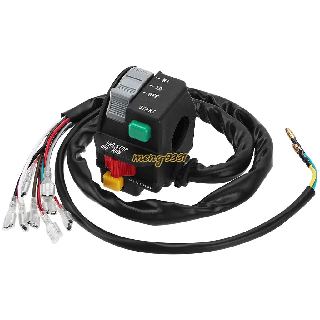 Handlebar Kill Switch Start Stop Headlight for Polaris Scrambler 400 500 (1996–1999)